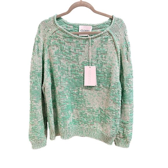 Closed Sweater 100% Organic Cotton Knit Mint Green NWT $465 Size XL 12 - Picture 4 of 11